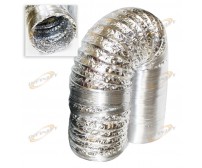 Aluminum Air Ducting 6" Inch x 25' 25ft Air Ventilation Exhaust Non-Insulated